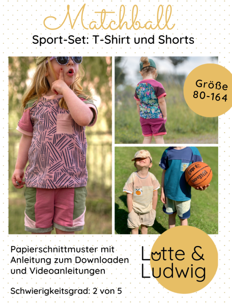 Lotte & Ludwig Papierschnittmuster - Matchball